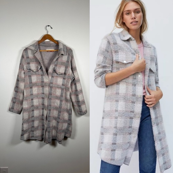 Anthropologie Jackets & Blazers - Anthropologie Pilcro Gingham Plaid Eliza Sweater Jacket‎